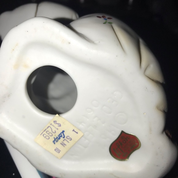 NWT Vintage Lefton Patwork Foral Bunny - Picture 9 of 12